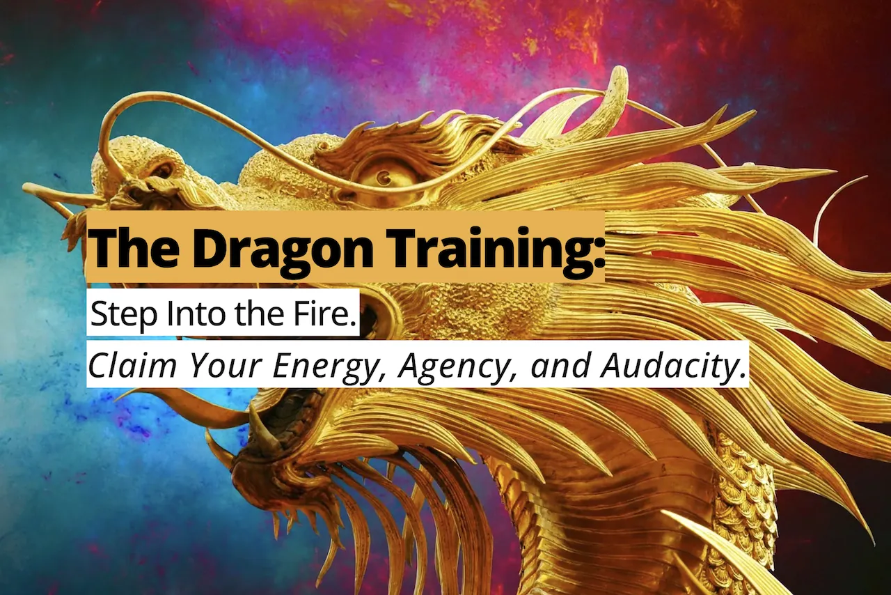 Picture of the dragon with a colorful background